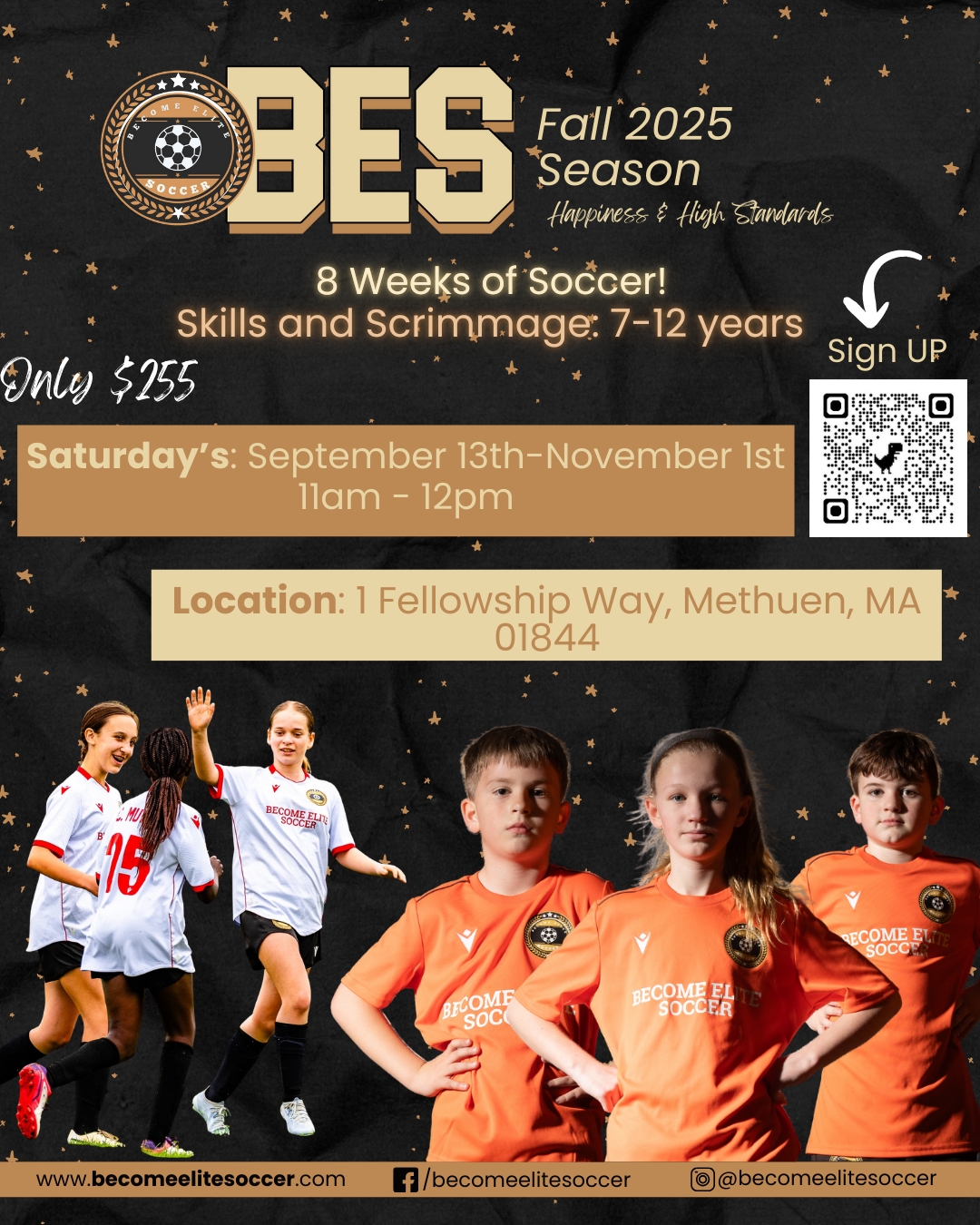 Fall 2025 Program Flyer Skills and Scrimmage for Socials + Website